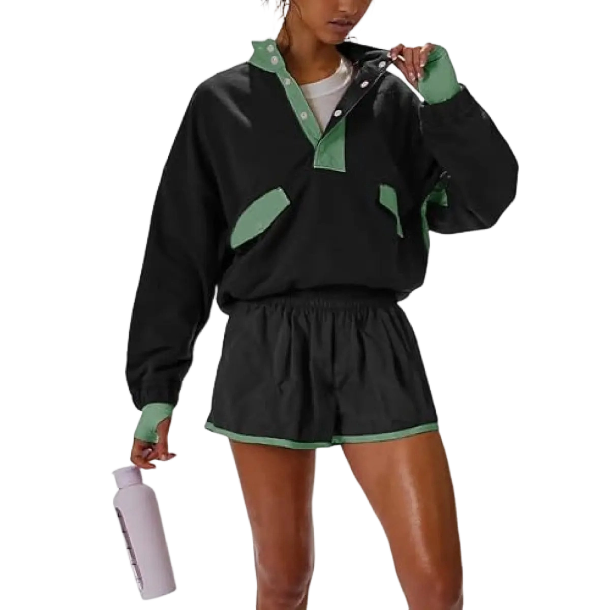 Women’s Sporty Lounge Two-Piece Short Set