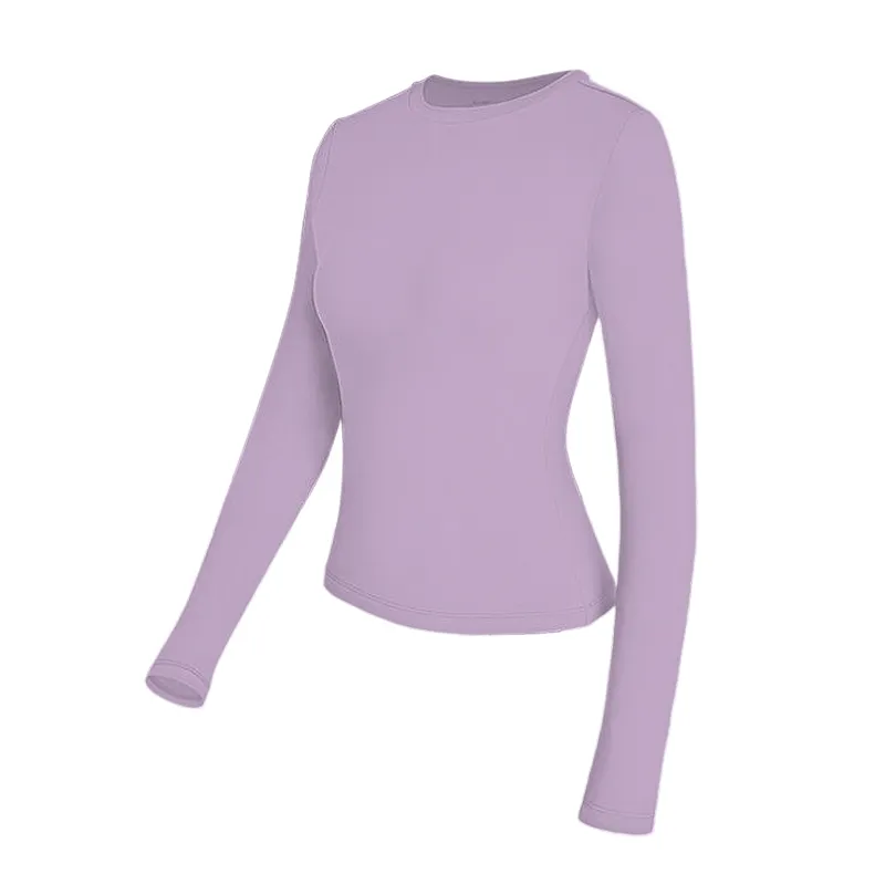 Women's Long Sleeve Shirts Basic Crop Tops