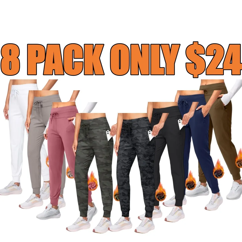 Women's Highwaist Fleece Lined Warm Water Resistant Joggers