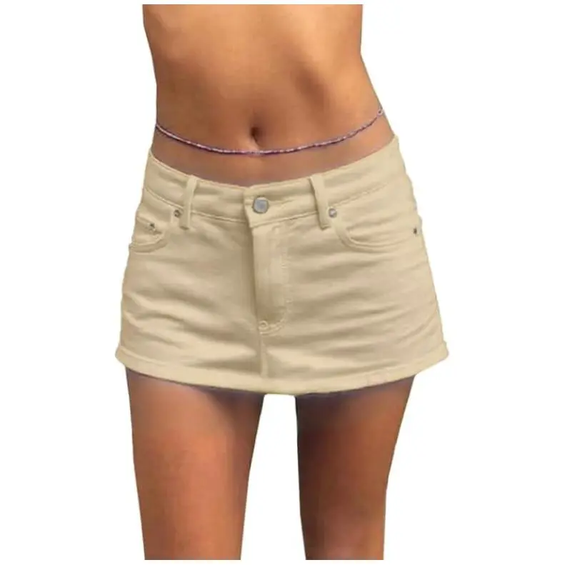 Stretchy Mid Waist Y2K Sexy Denim Mini Skirts (Just $3 Each!)