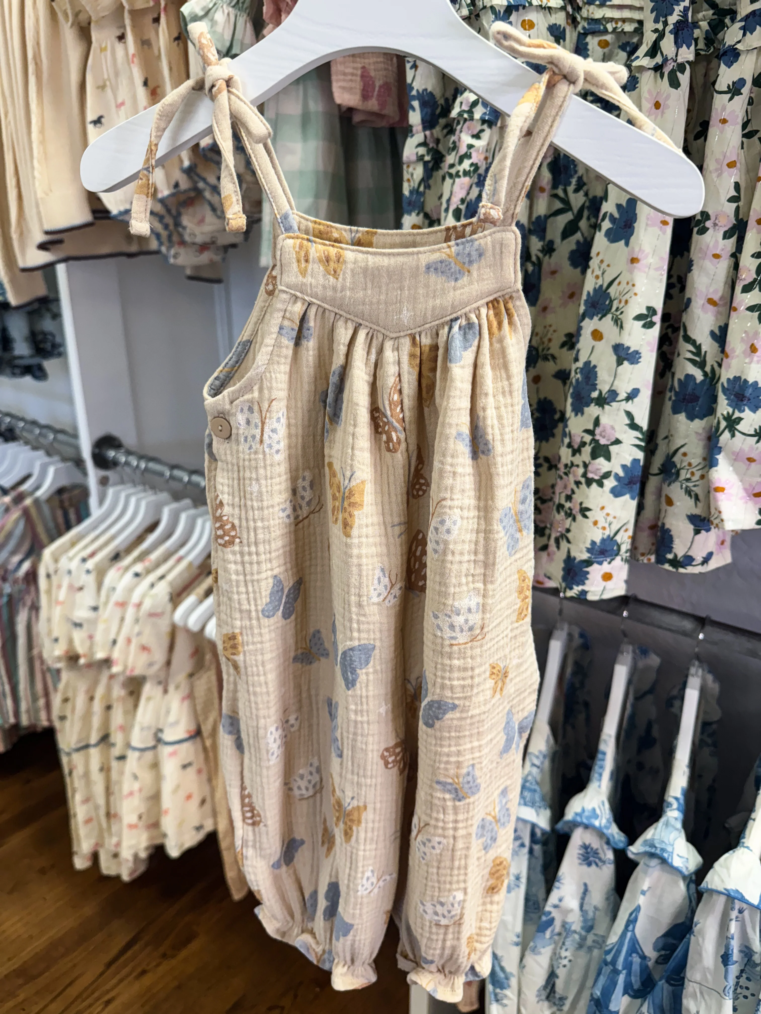 Jane Jumpsuit - Blue Butterfly