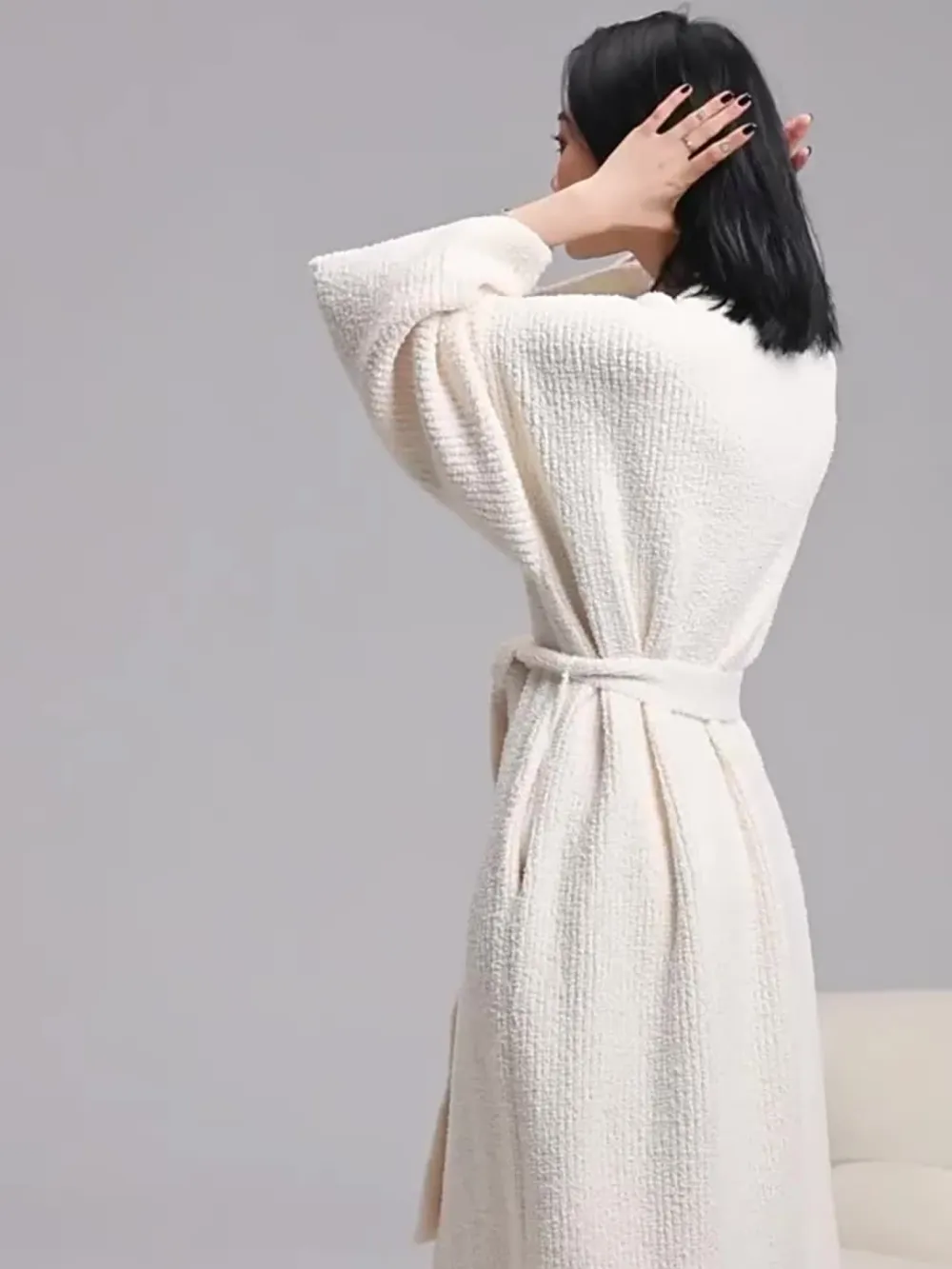 Women's Double-Sided Fleece Robe|Thickened Long Plush Loungewear