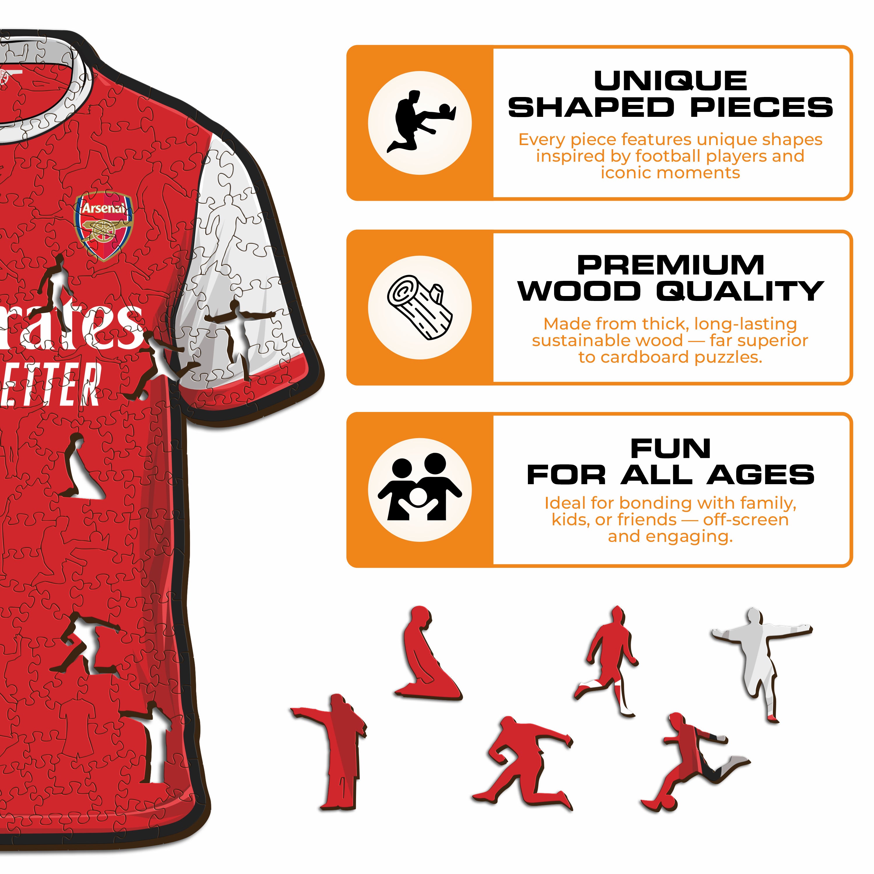 Arsenal FC® Jersey - Wooden Puzzle