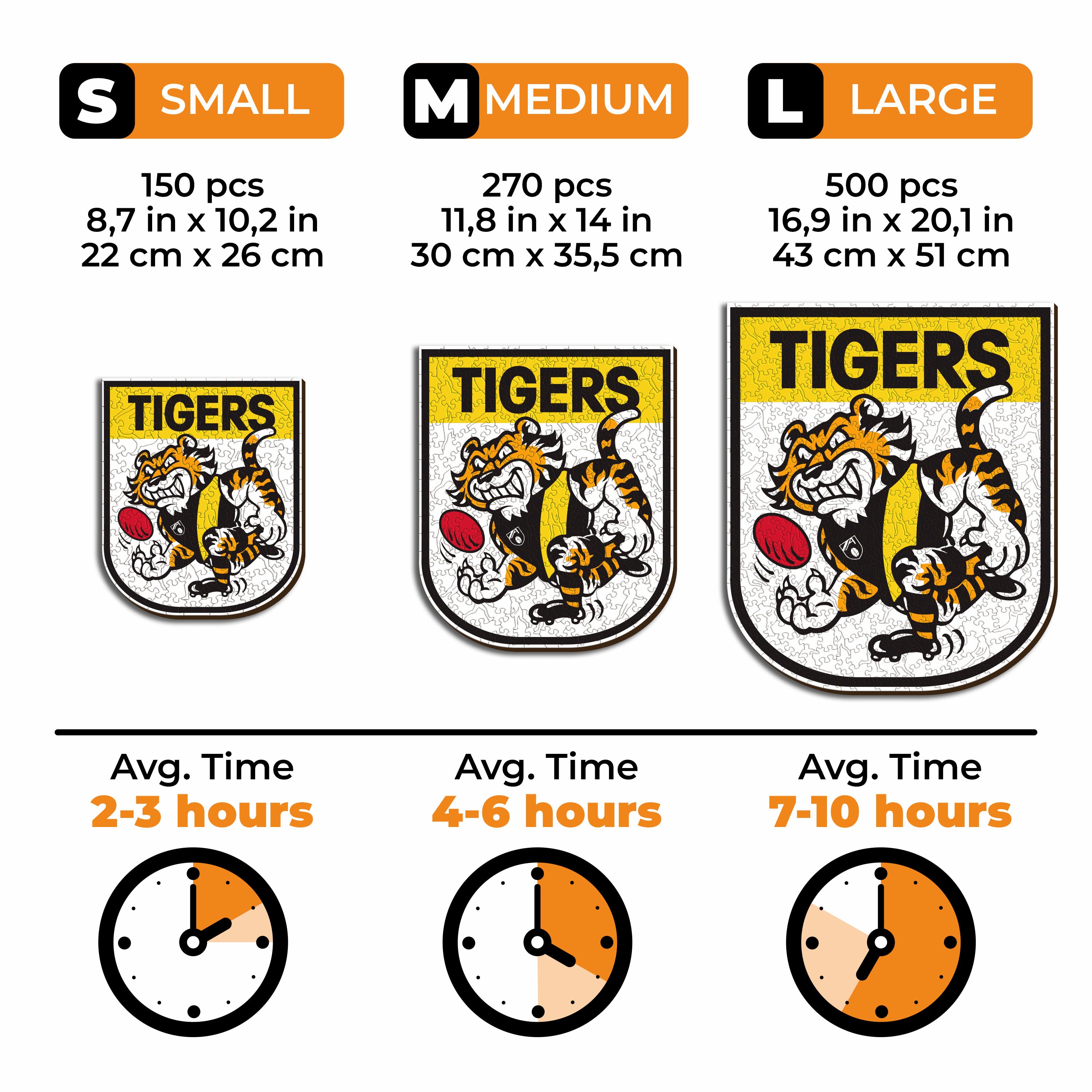 Richmond FC Retro Mascot - Wooden Puzzle