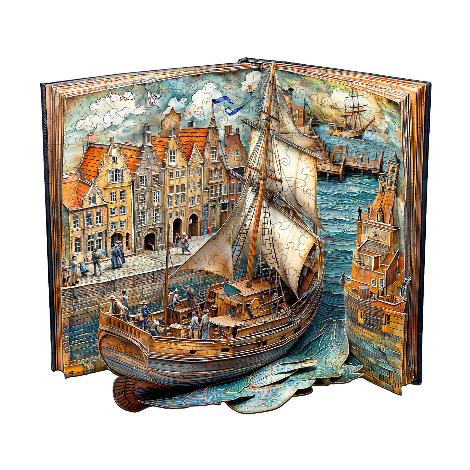 Paper channel Wooden Jigsaw Puzzle