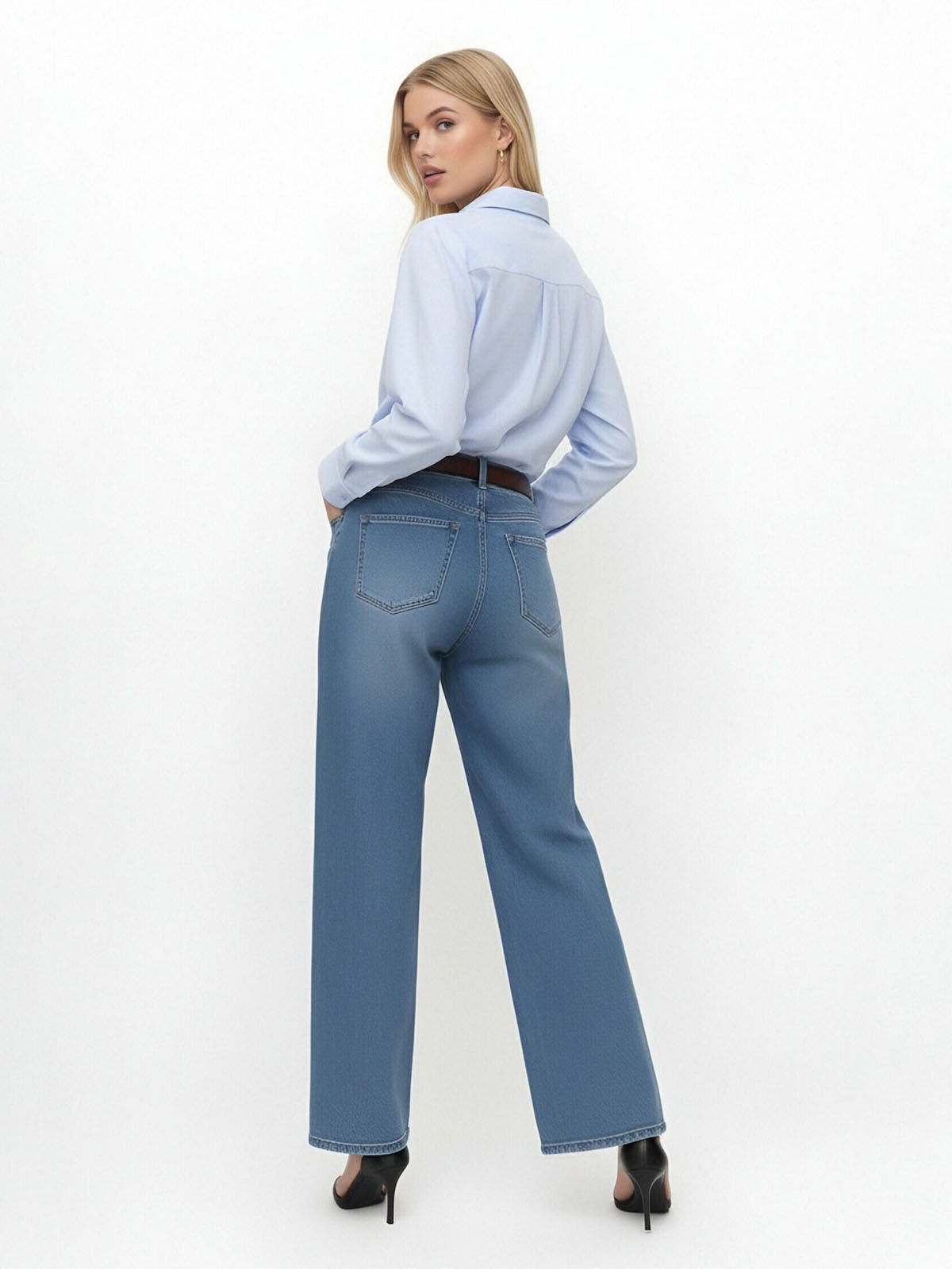 ASOBIO Relaxed Collared Shirt