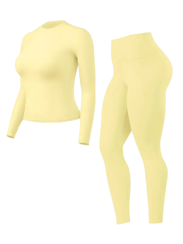 Women's High-Waisted 25‘’ Inseam Sporty Leggings Set