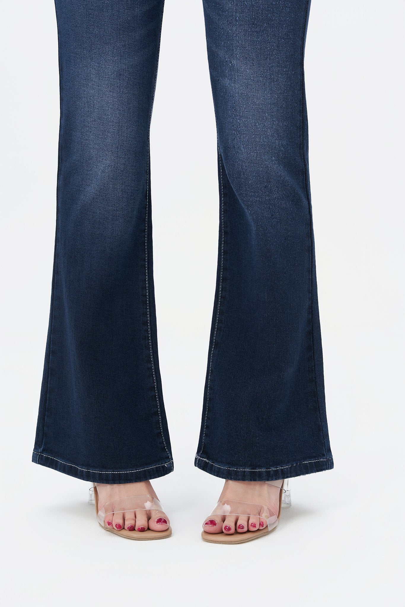 Deep Blue Flare Bootcut Jeans