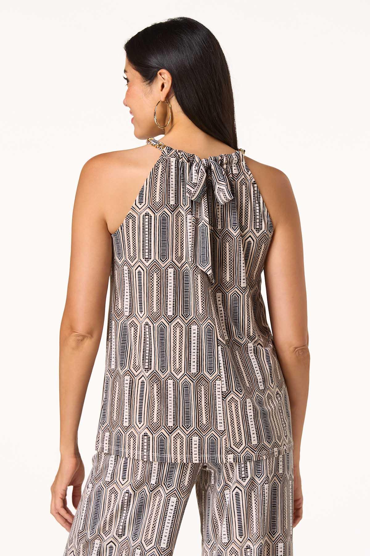 Modern Halter Chain Strap Tank