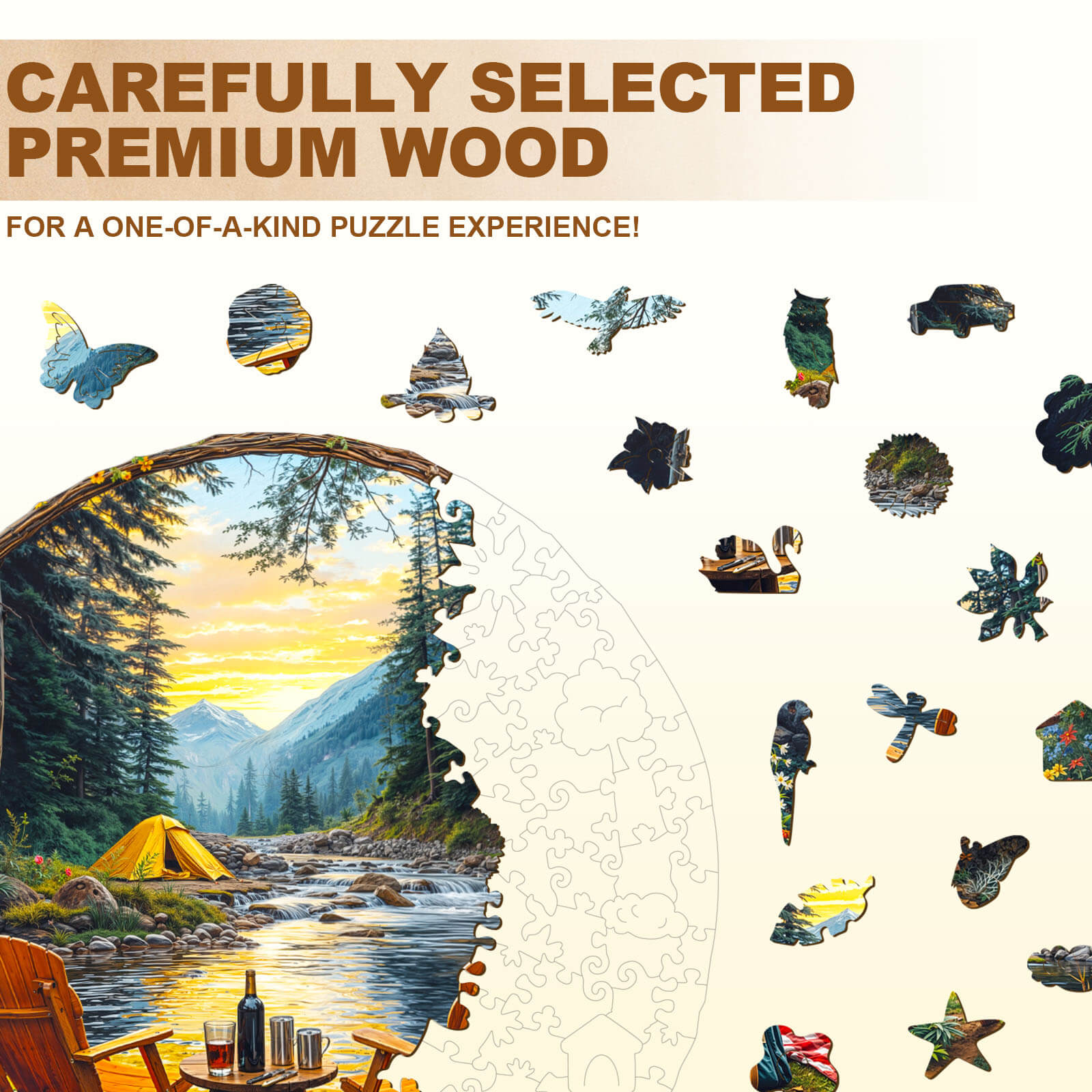 Forest Travel Wooden Jigsaw Puzzle