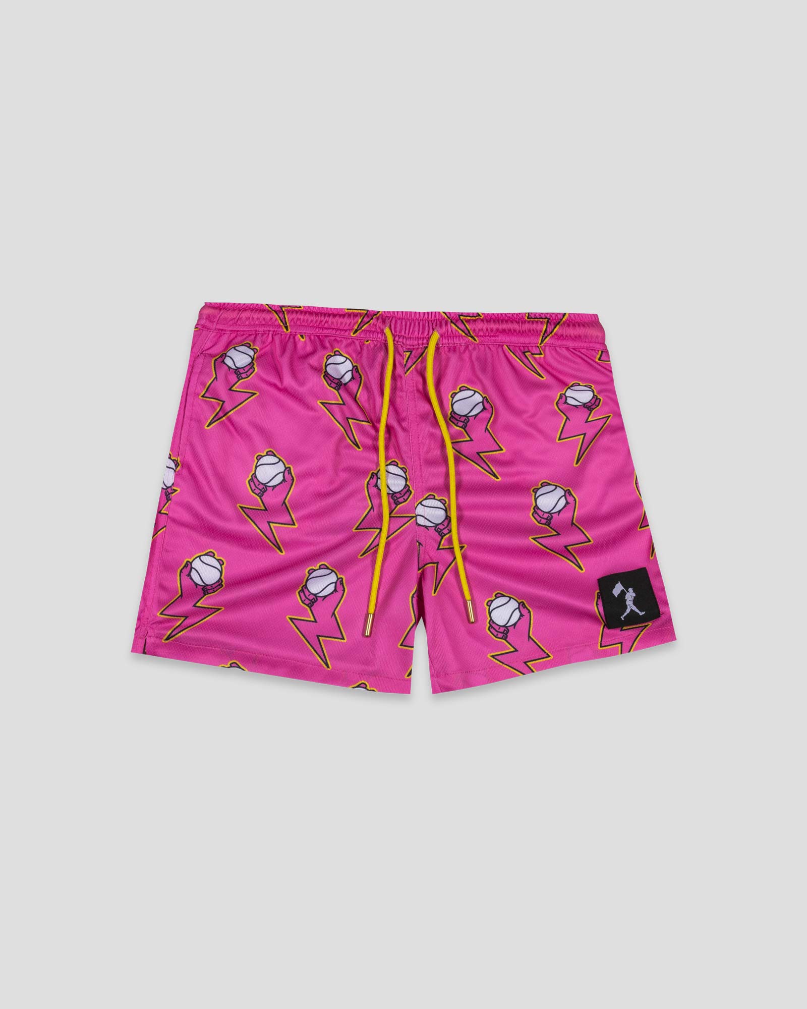 Electric Arms Diamond Air Mesh Shorts (Pink) - Youth