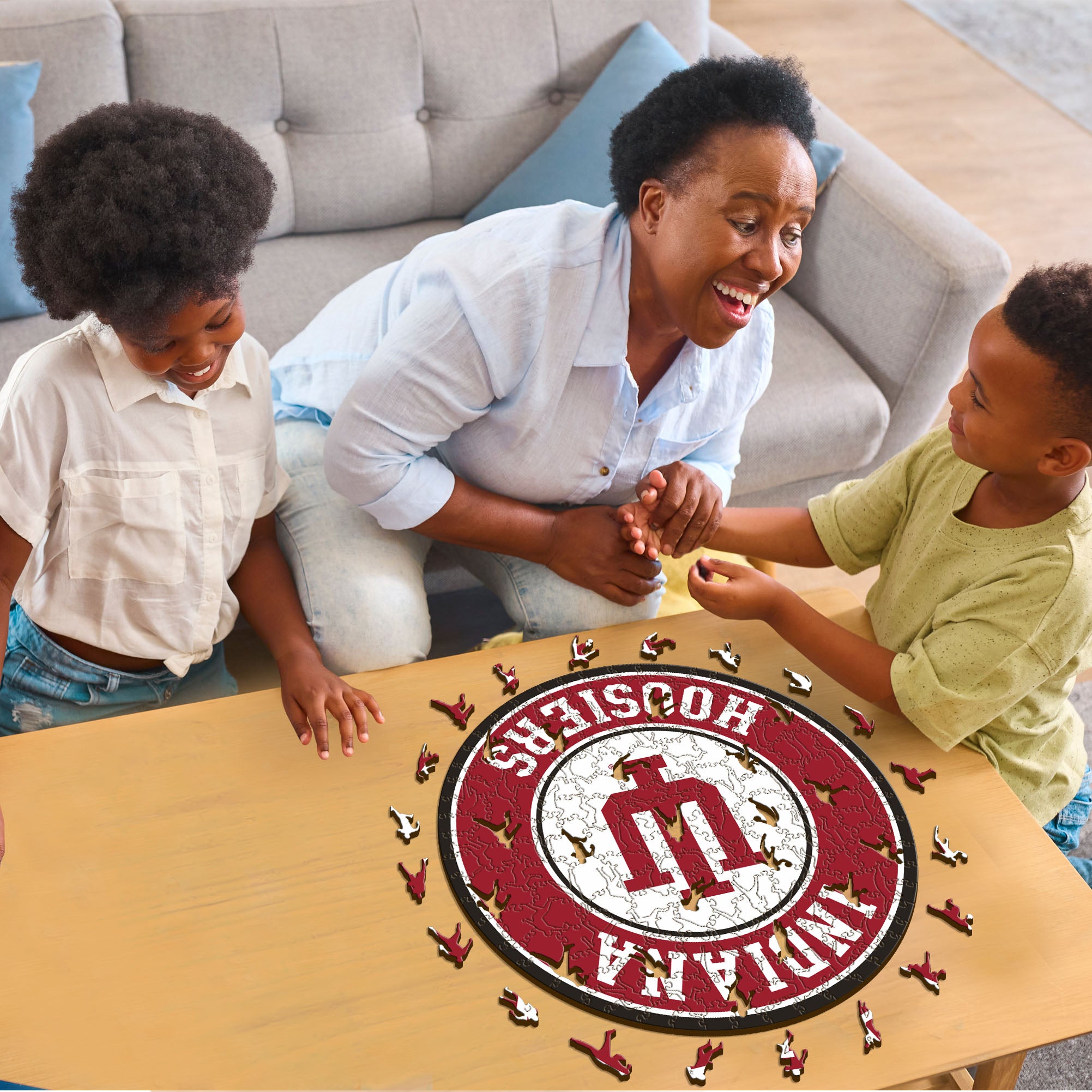 Indiana University - Wooden Puzzle