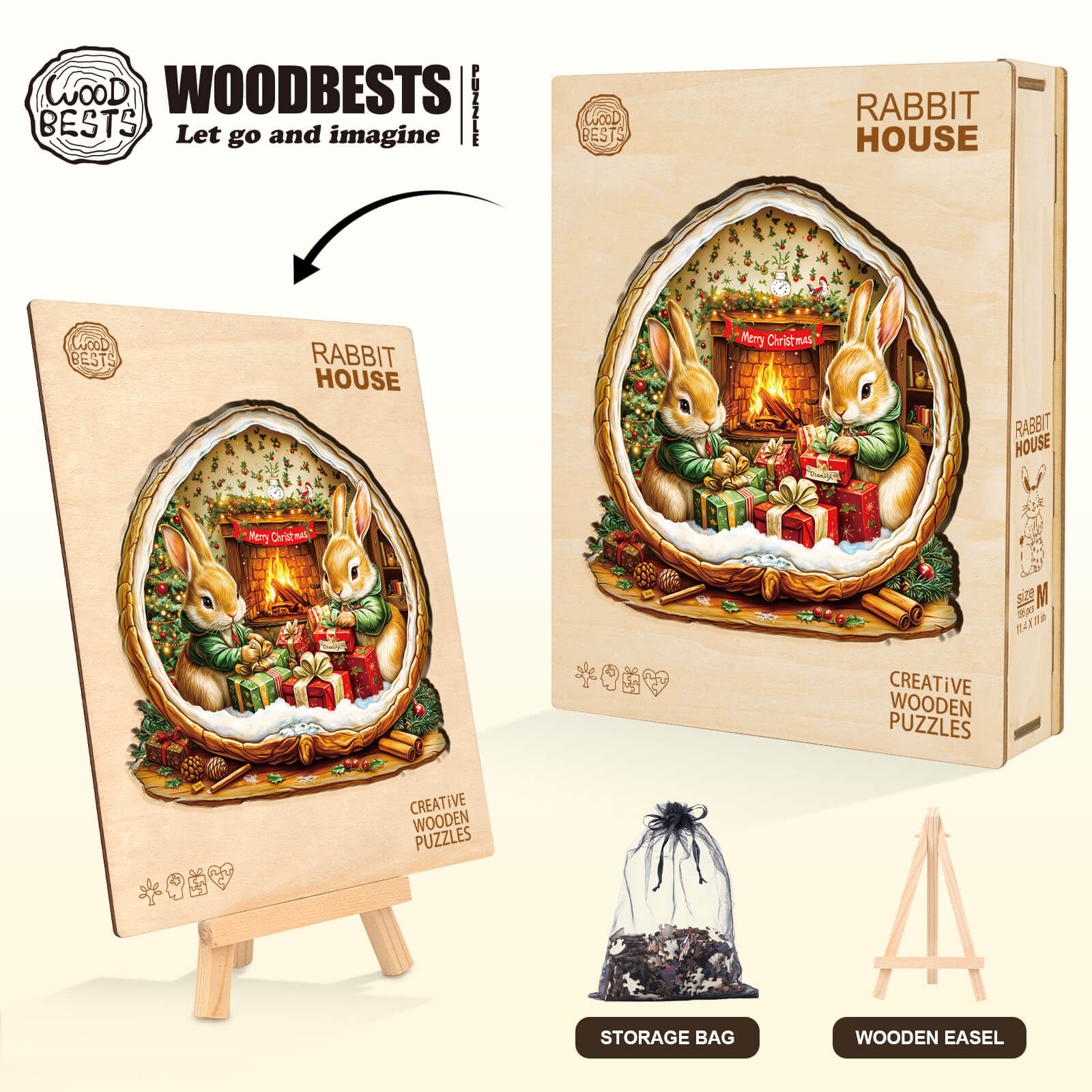 Rabbit House Wooden Jigsaw Puzzle