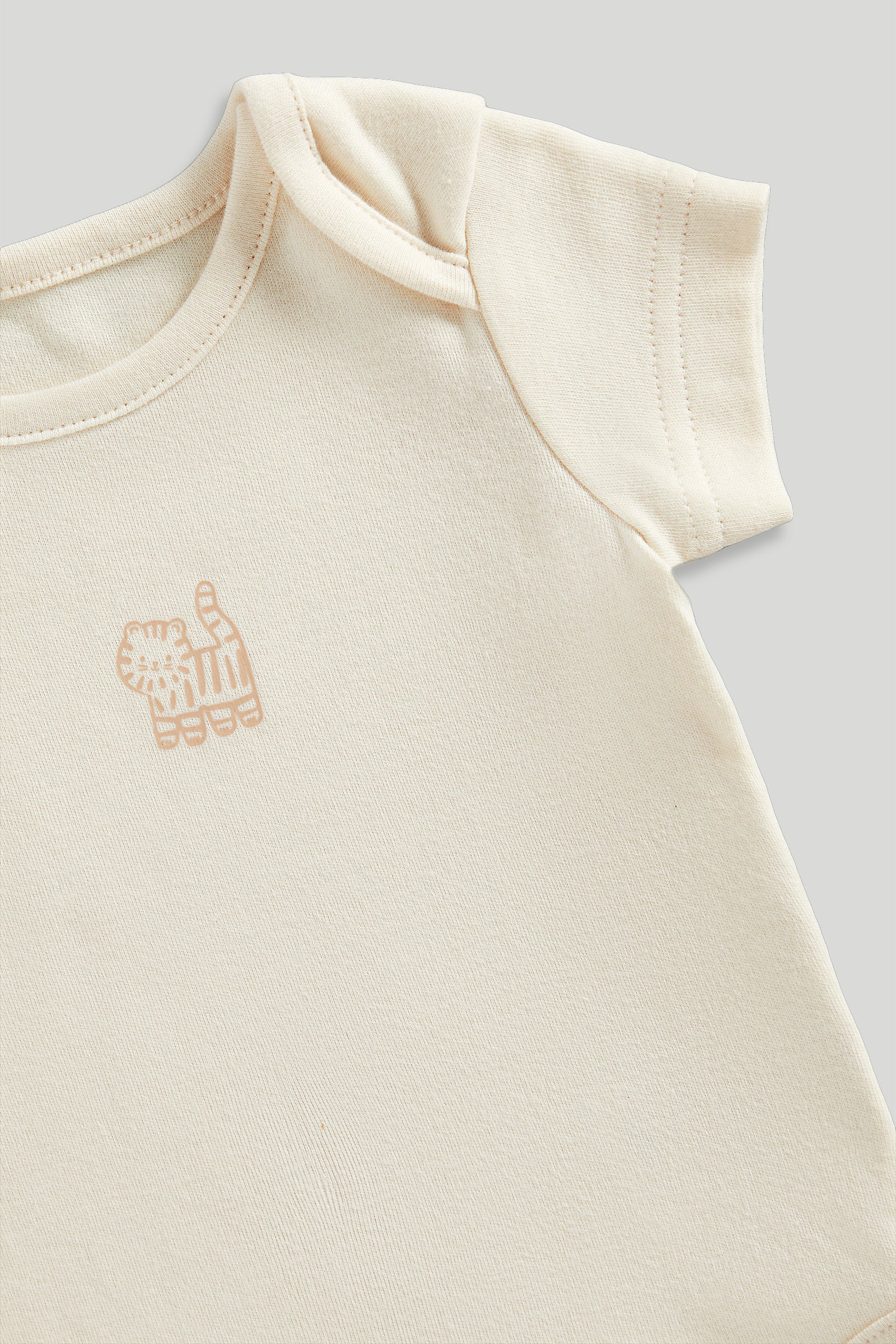 Big Cat Short-Sleeved Bodysuits - 5 Pack