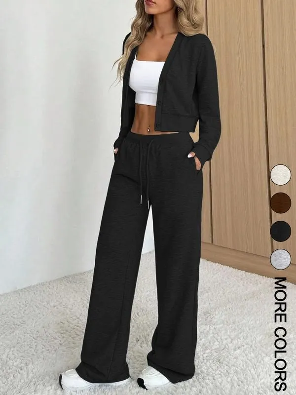 Women's Long Sleeve Jacket & Pants Set