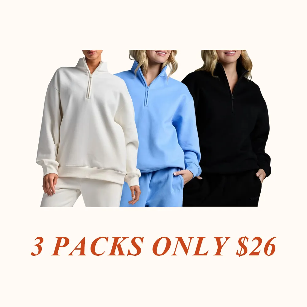 Basic Quarter Zip Mock Neck