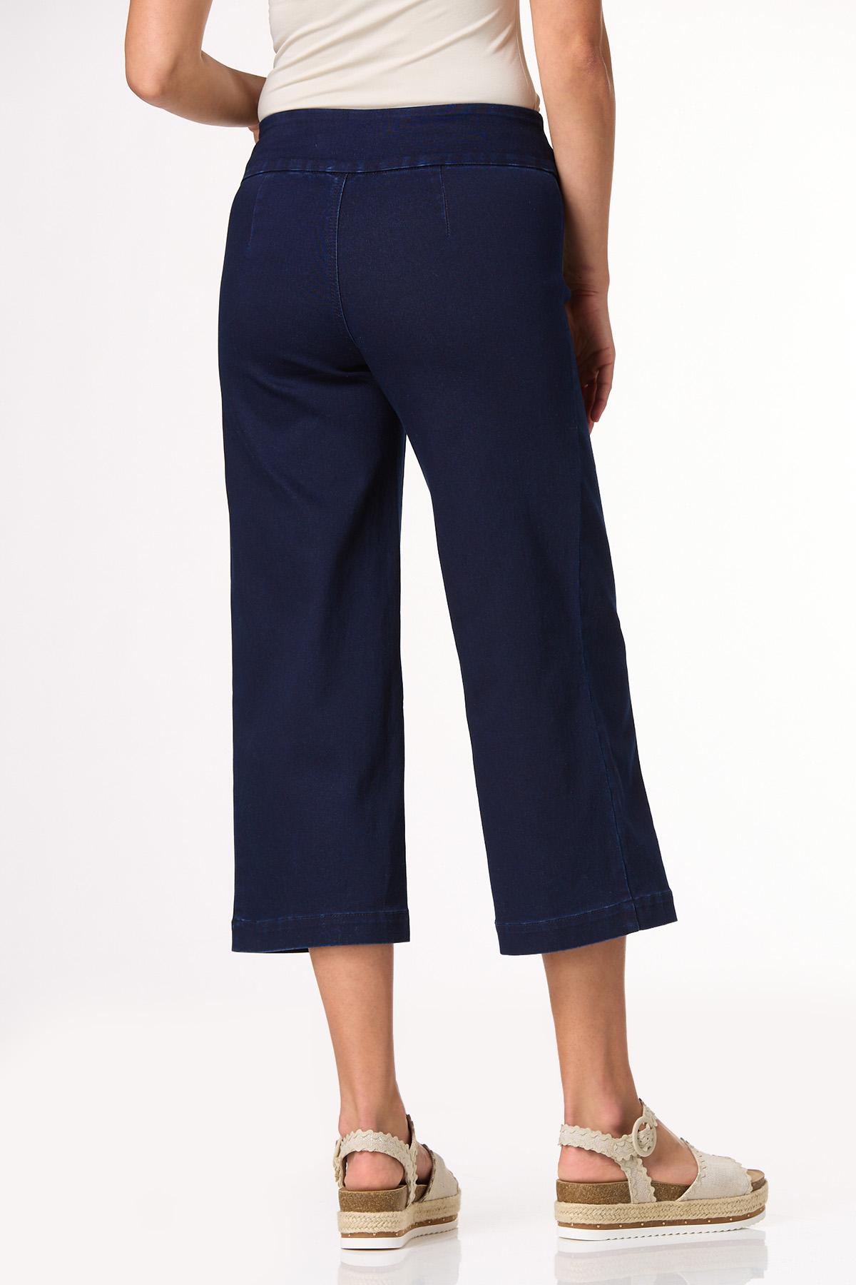 Girl On The Go Cropped Wide Leg Jeans