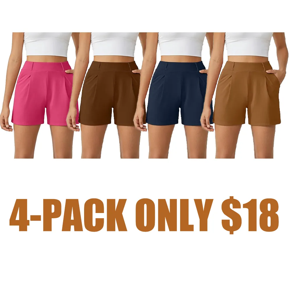 Women Trendy High Waisted Casual Summer Shorts