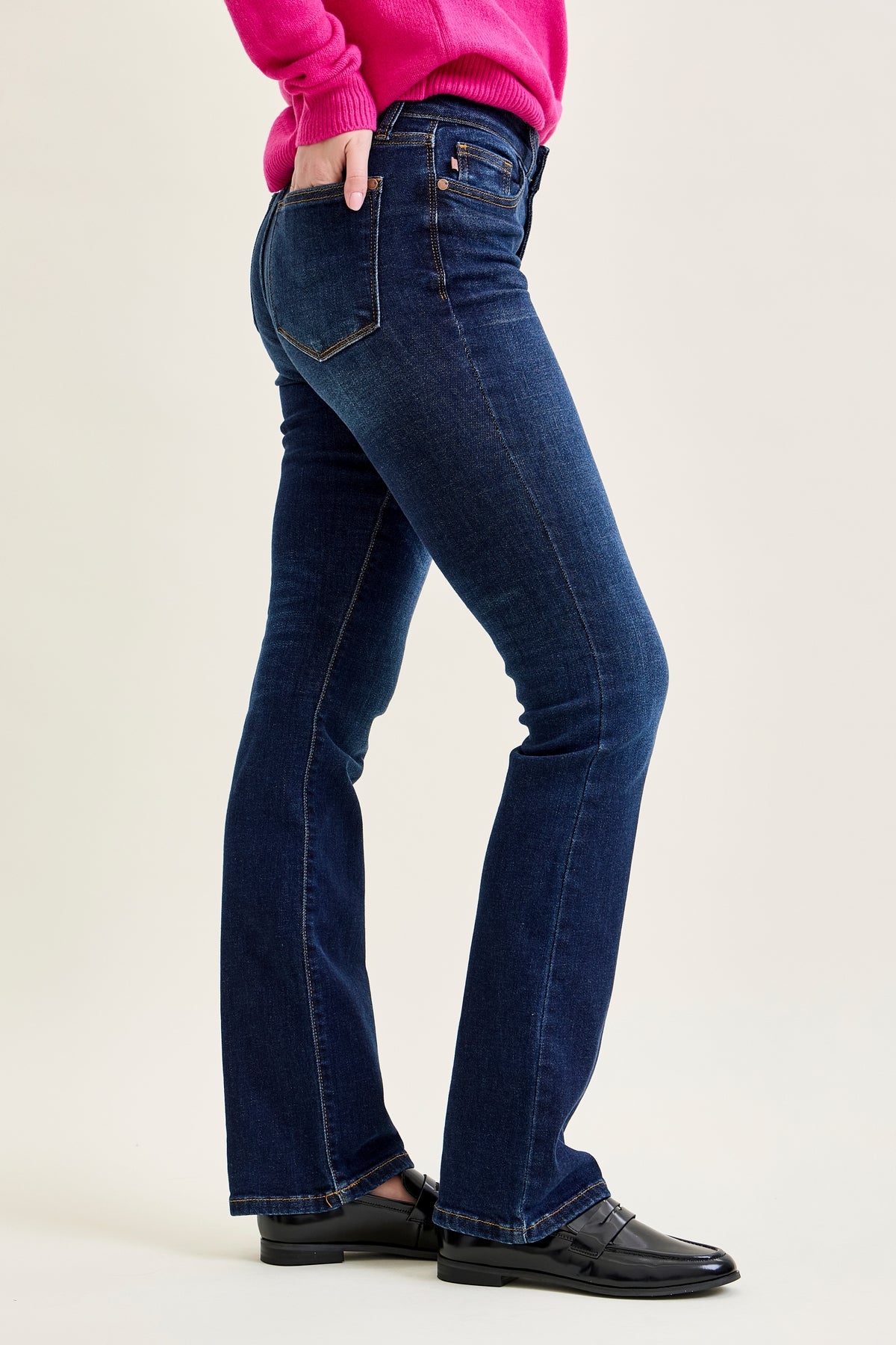 Daisy Dark Dream Mid Rise Bootcut