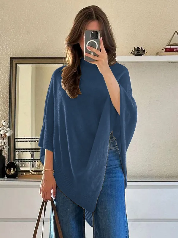 Women's Plain Loose Elegant Fashion Sweater Shawl