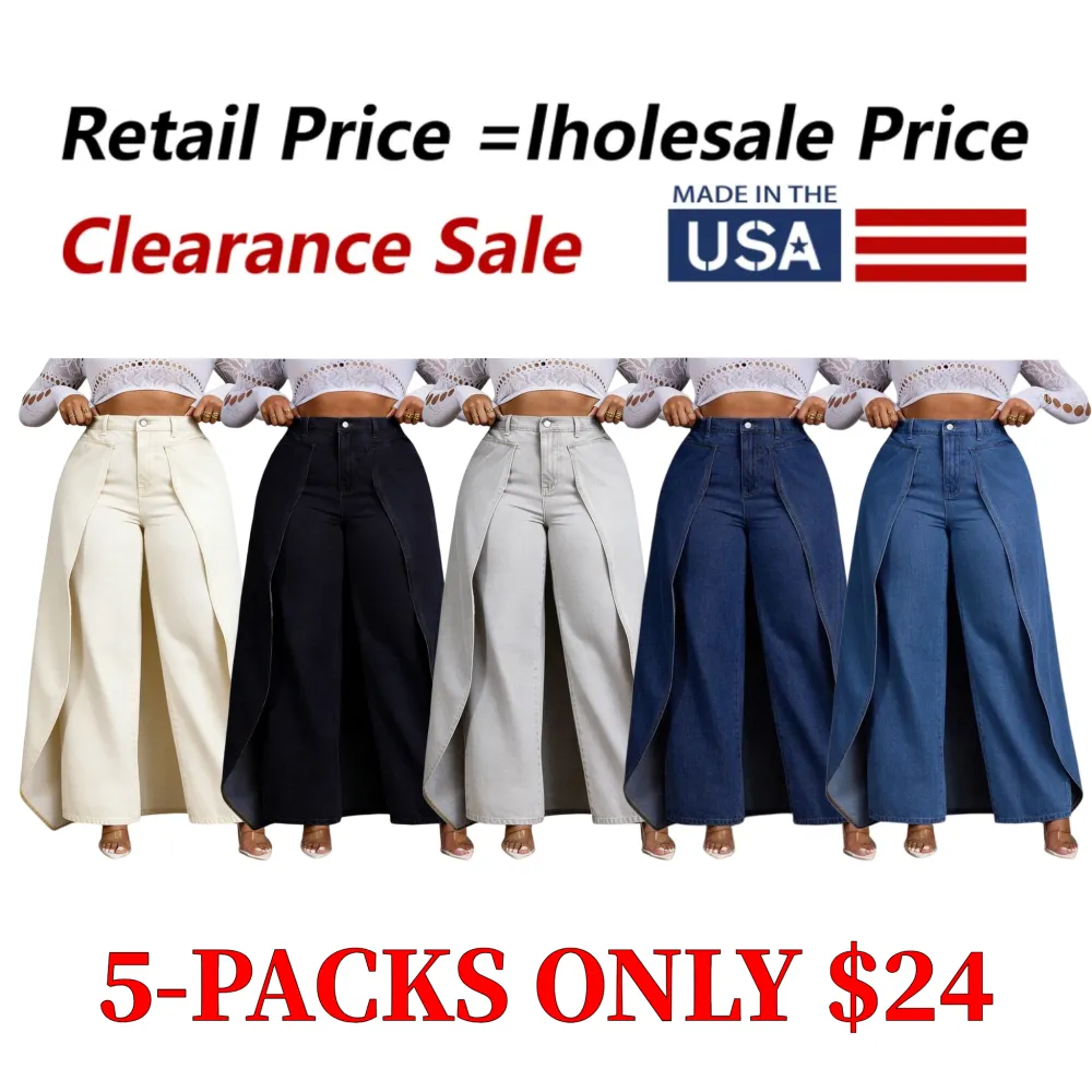 Women's fashionable denim jeans, patchwork design, casual style, suitable for everyday wear