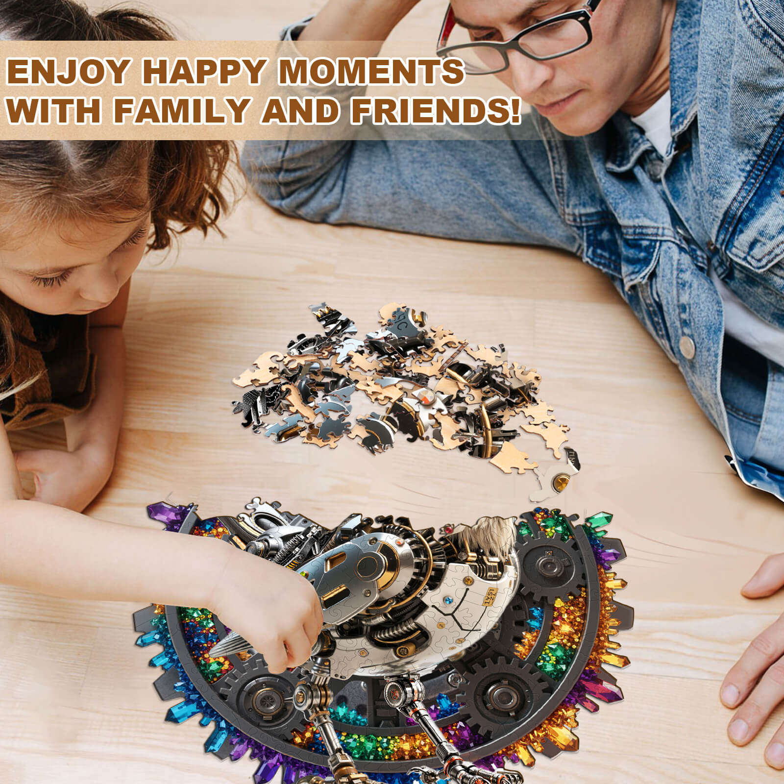 Crystal Mechbird Wooden Jigsaw Puzzle