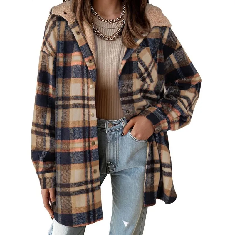 Women's Flannel Hooded Plaid