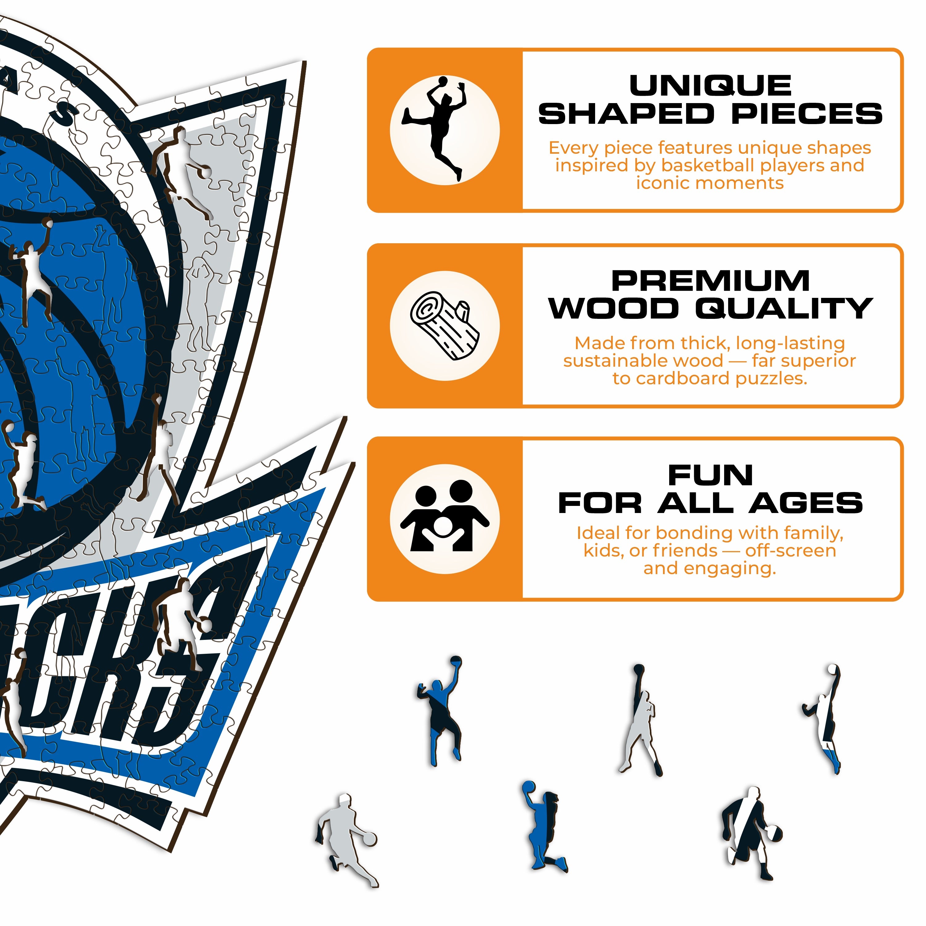 Dallas Mavericks™ - Wooden Puzzle