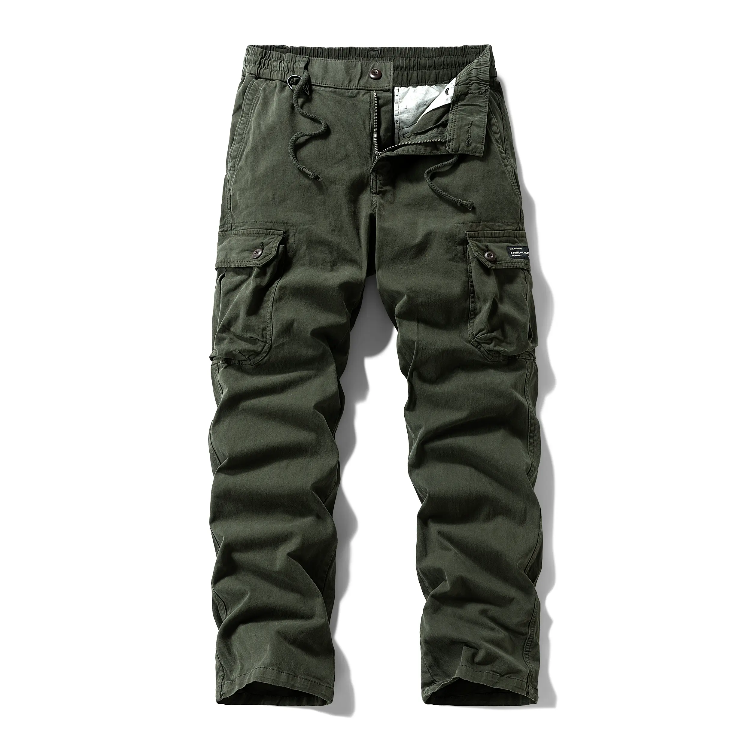 Washed Vintage Loose Tapered Work Pants - Classic Fit, Versatile for Work & Casual, Unique Vintage Wash Finish