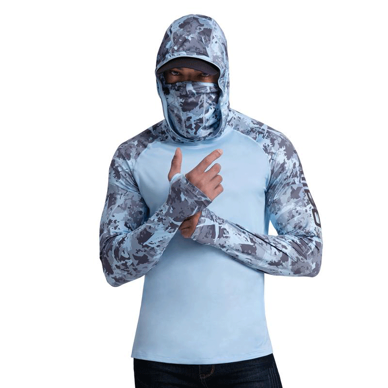 ☀️8/9-Pack $24☀️Men’s UPF 50+ Sun Protection Hoodie with UV Detection