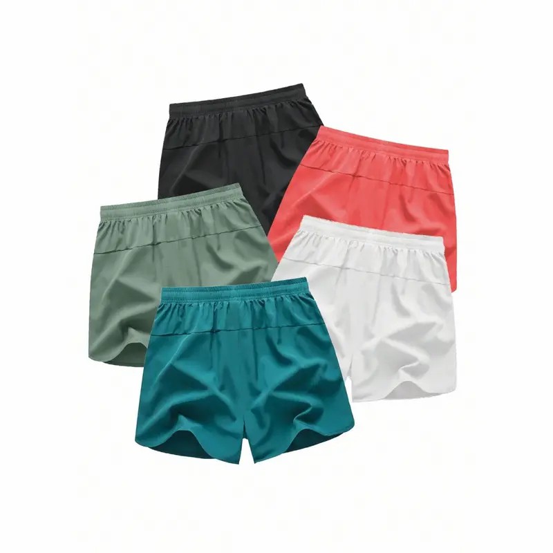 Men's Breathable Zipper Pocket Shorts – Casual Drawstring Athletic Fit