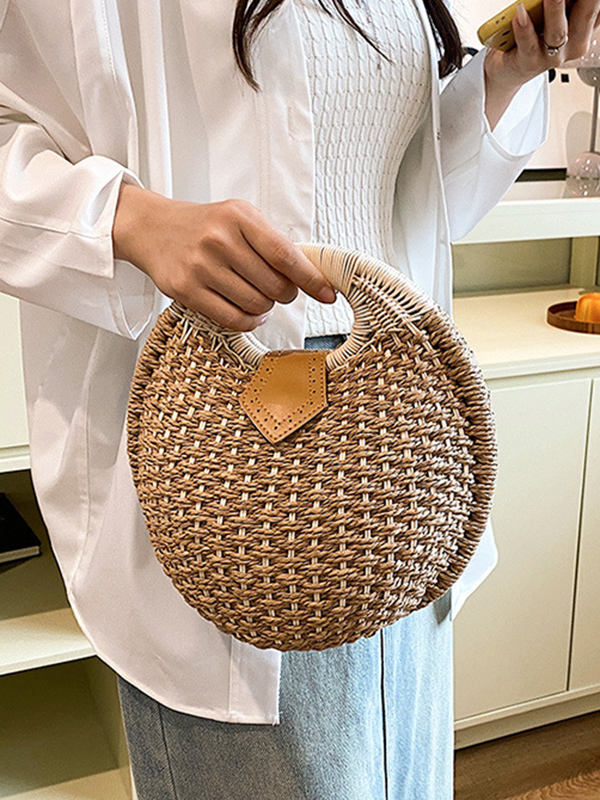 Geometric Woven Handbags