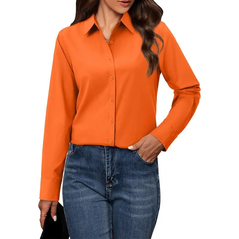 Button Down Shirts for Women Classic Fit Dress Shirt
