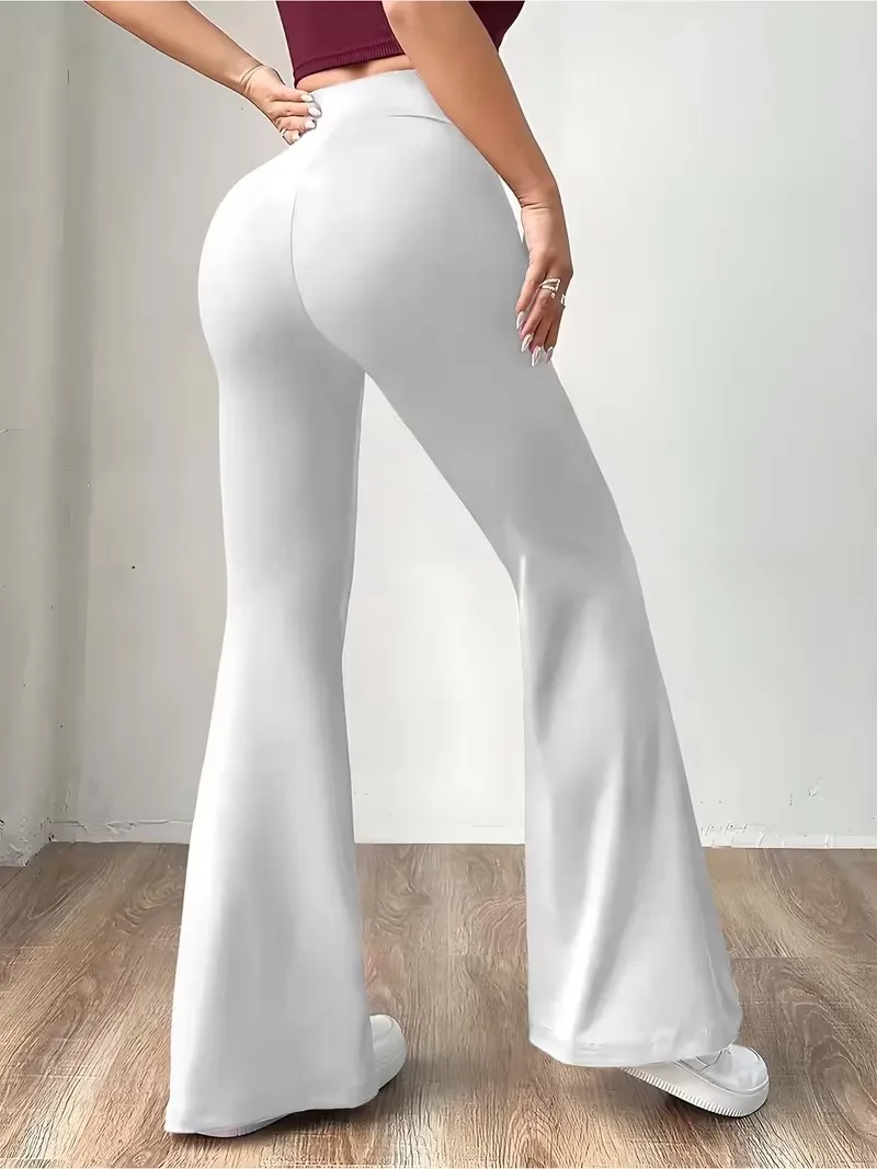 Women's Casual Fashion Long Pants, Unique Print, Drawstring Waist, Milk Silk Yoga Pants