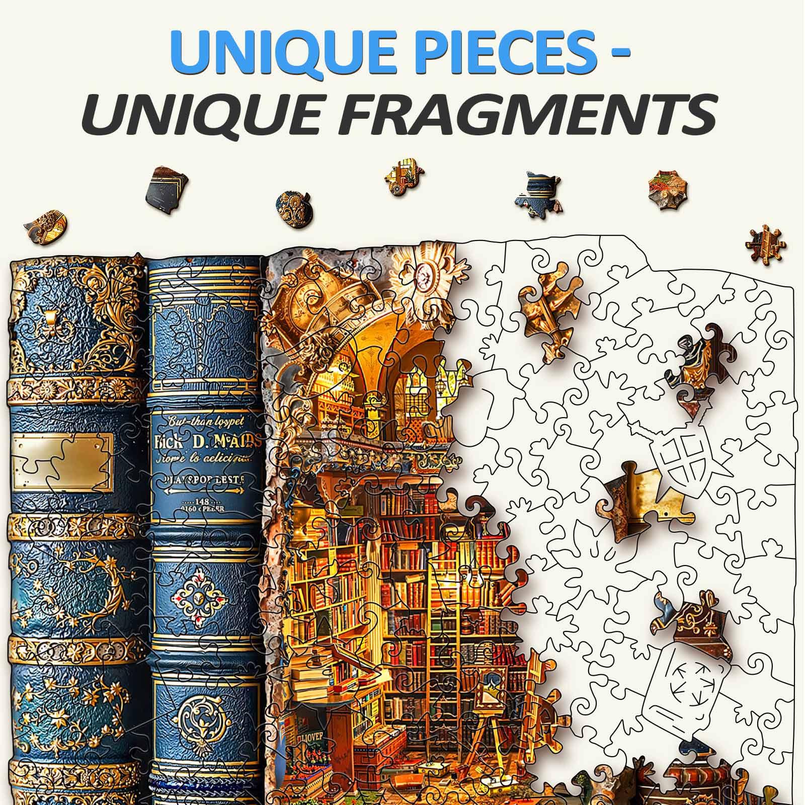 Story Realm Tome Wooden Jigsaw Puzzle