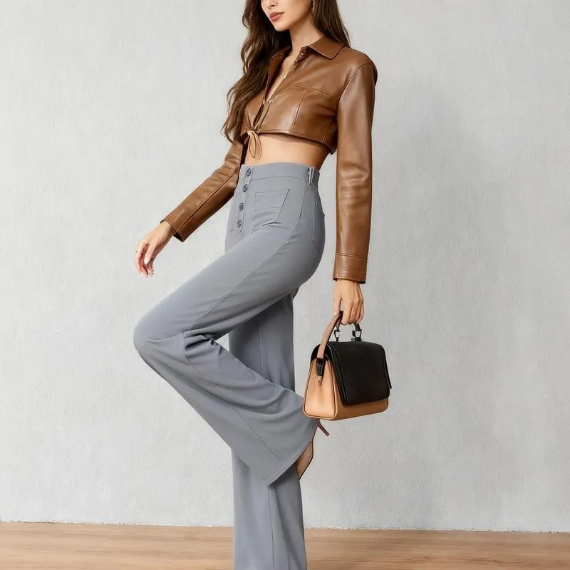 Women's High Waist Casual Pants