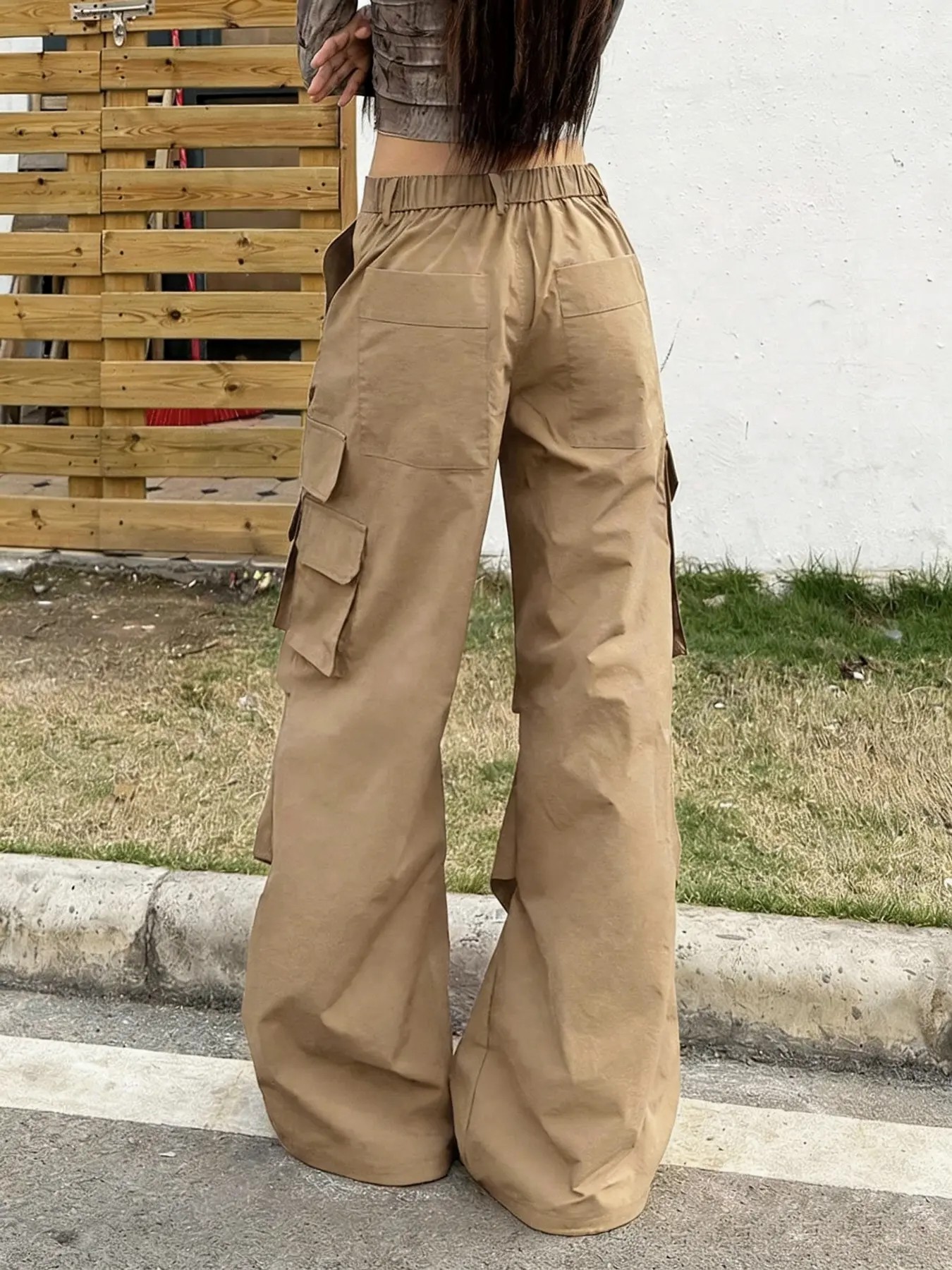 Women's High-Waisted Streetwear Cargo Pants