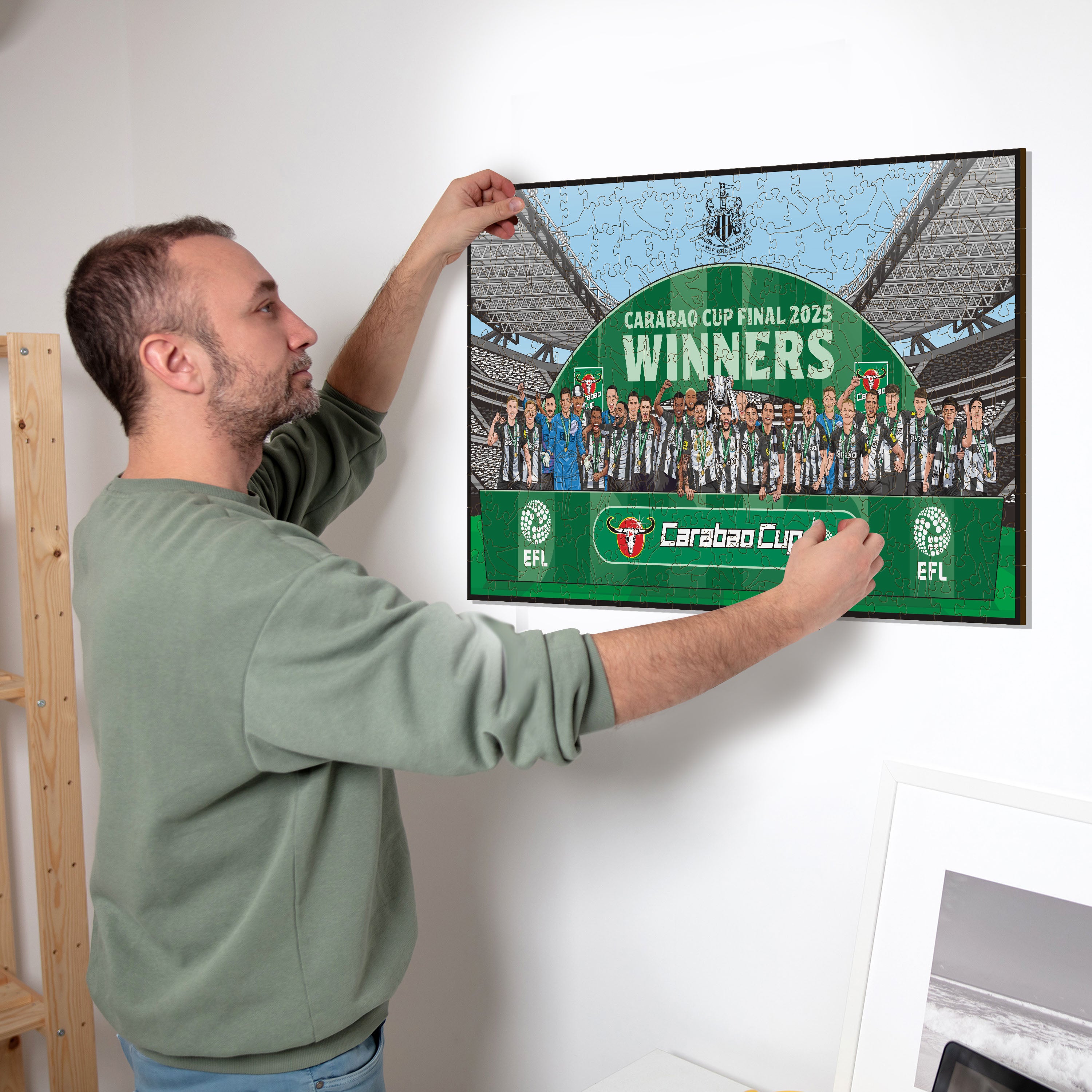 Newcastle United FC® Carabao Cup Champions 24/25 - Wooden Puzzle