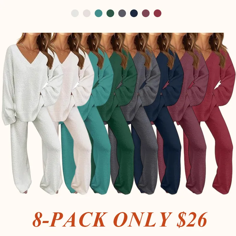 Women's two-piece plush pajamas set