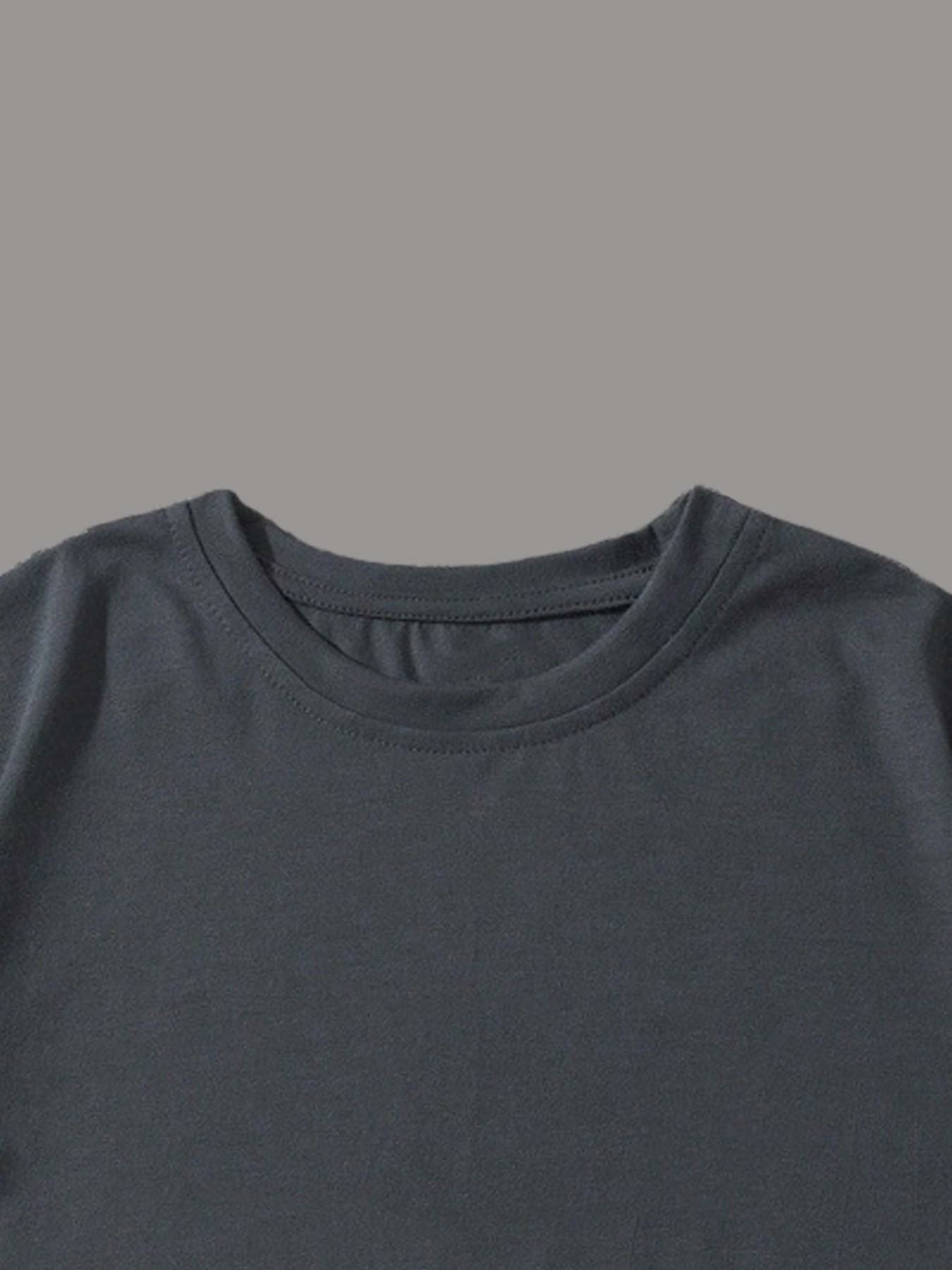 Men's Plus Size Round Neck Short Sleeve Shirt, Ultra Comfortable Everyday Wear, Casual Streetwear Oversized Style, Perfect for Daily Use