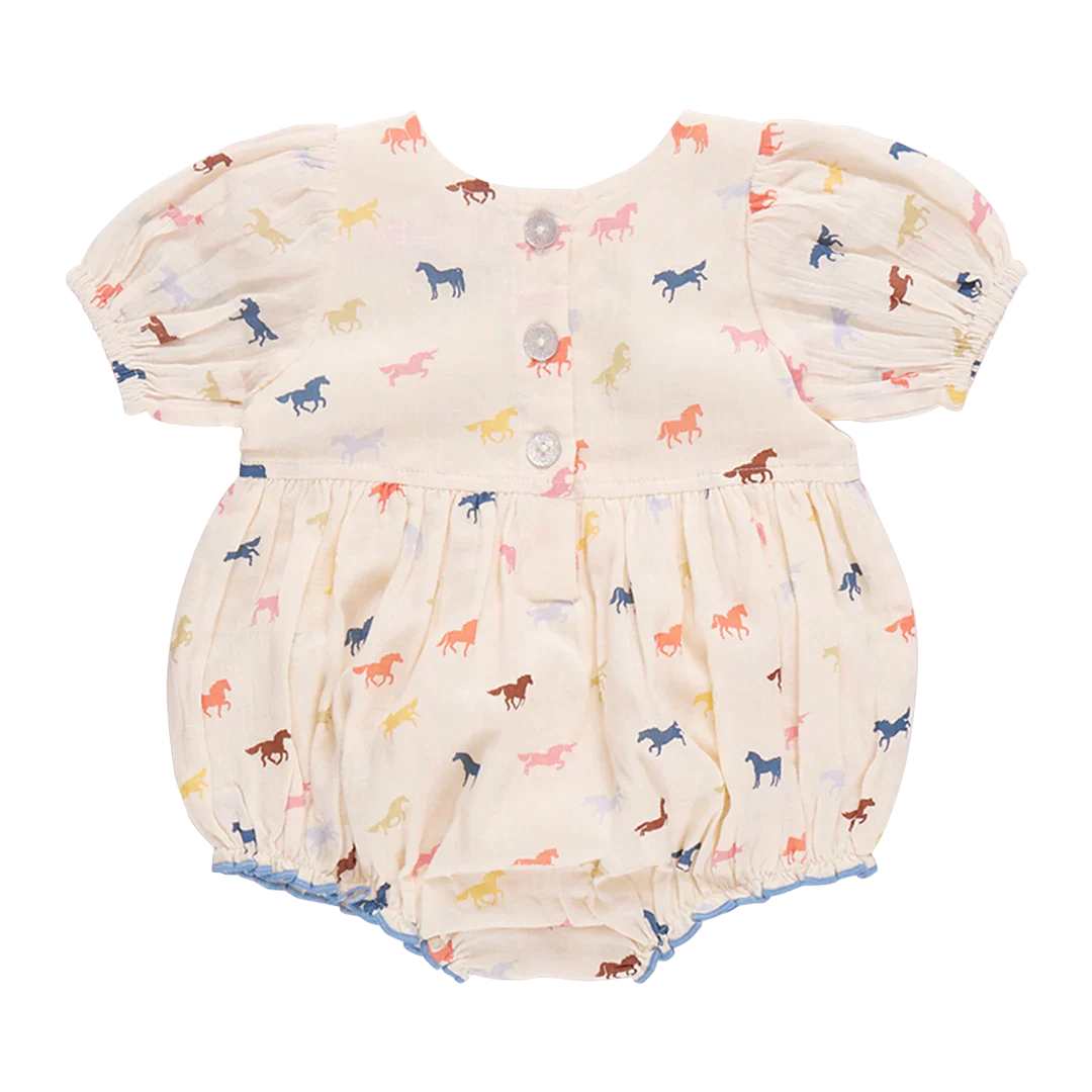 Baby Girls Charlie Bubble - Multi Tiny Horses