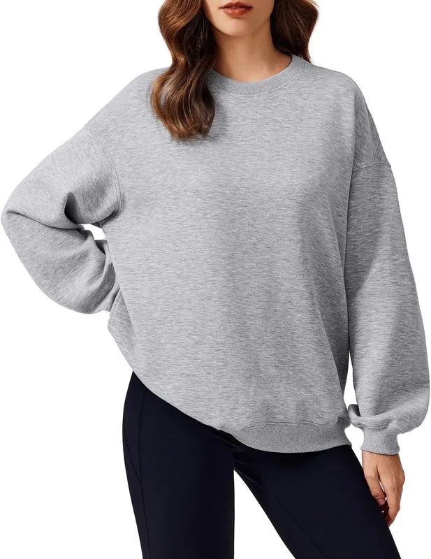 Women's Oversized Sweatshirt 2025 Spring Outfit Long Sleeve