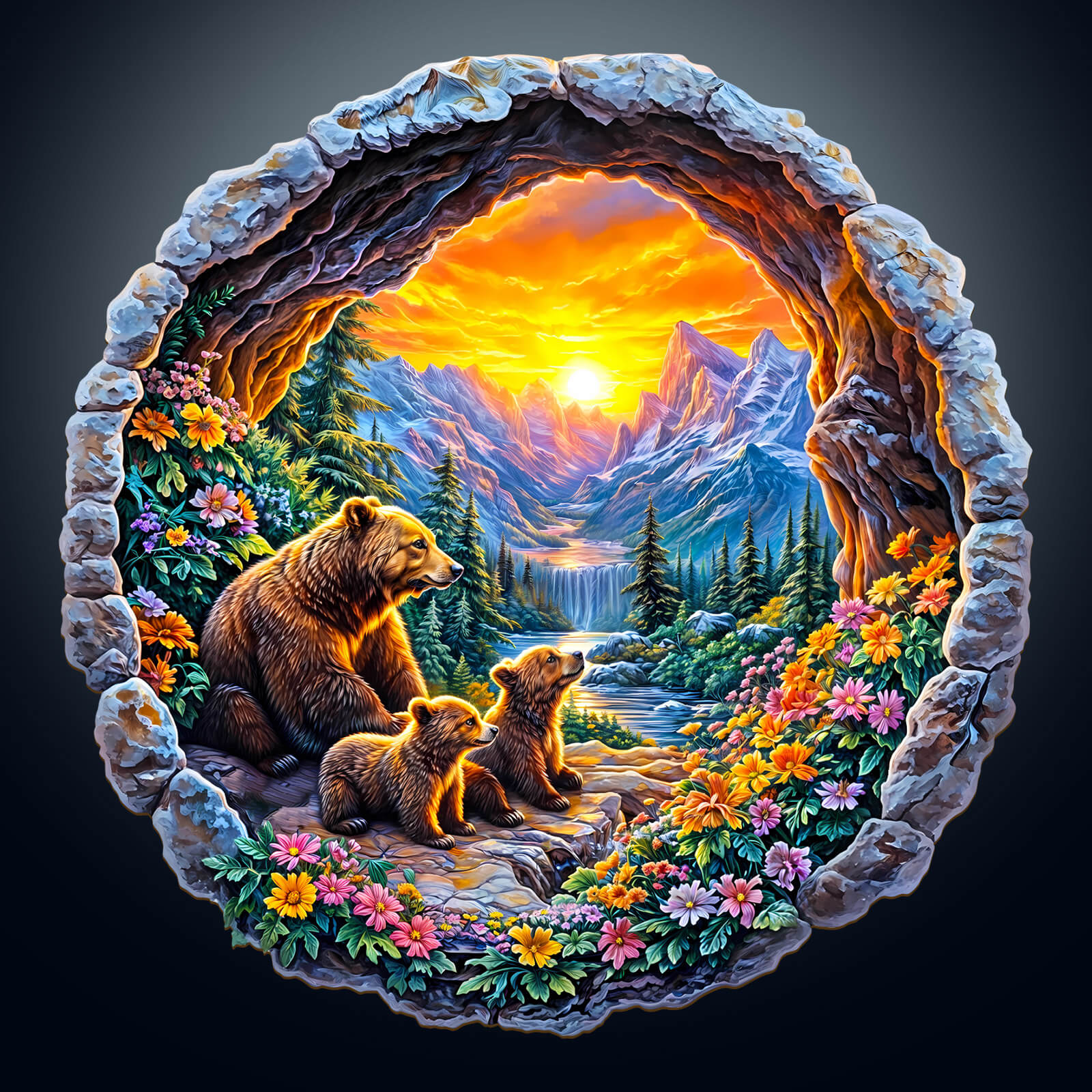 3D Bear's Journey Wooden Jigsaw Puzzle