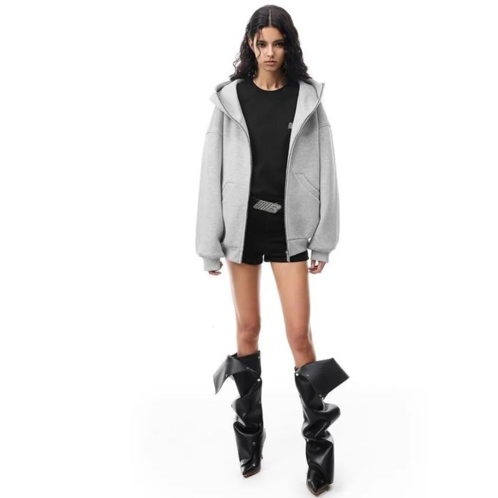 Women's Oversized Zip-Up Hoodie