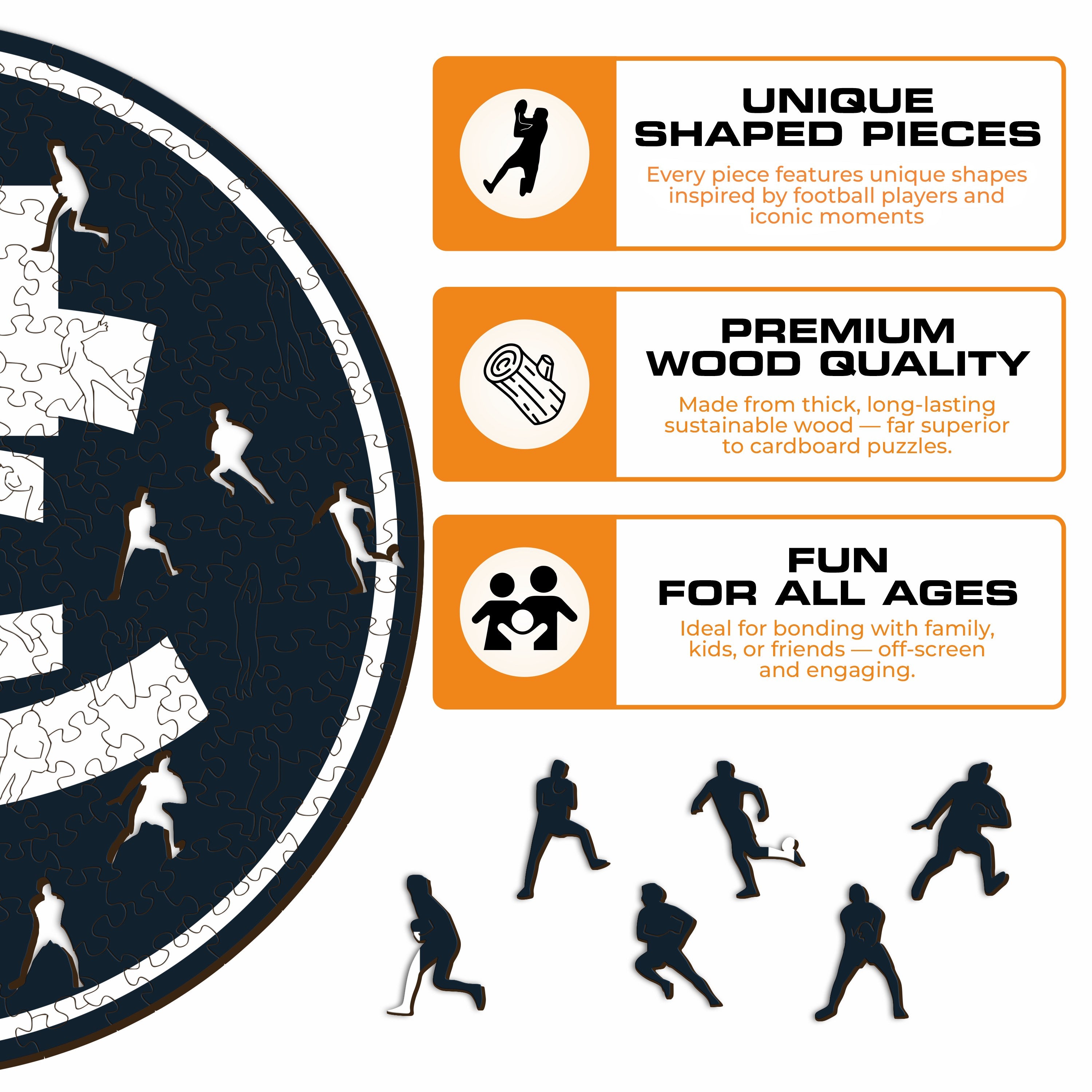 Carlton FC Logo - Wooden Puzzle