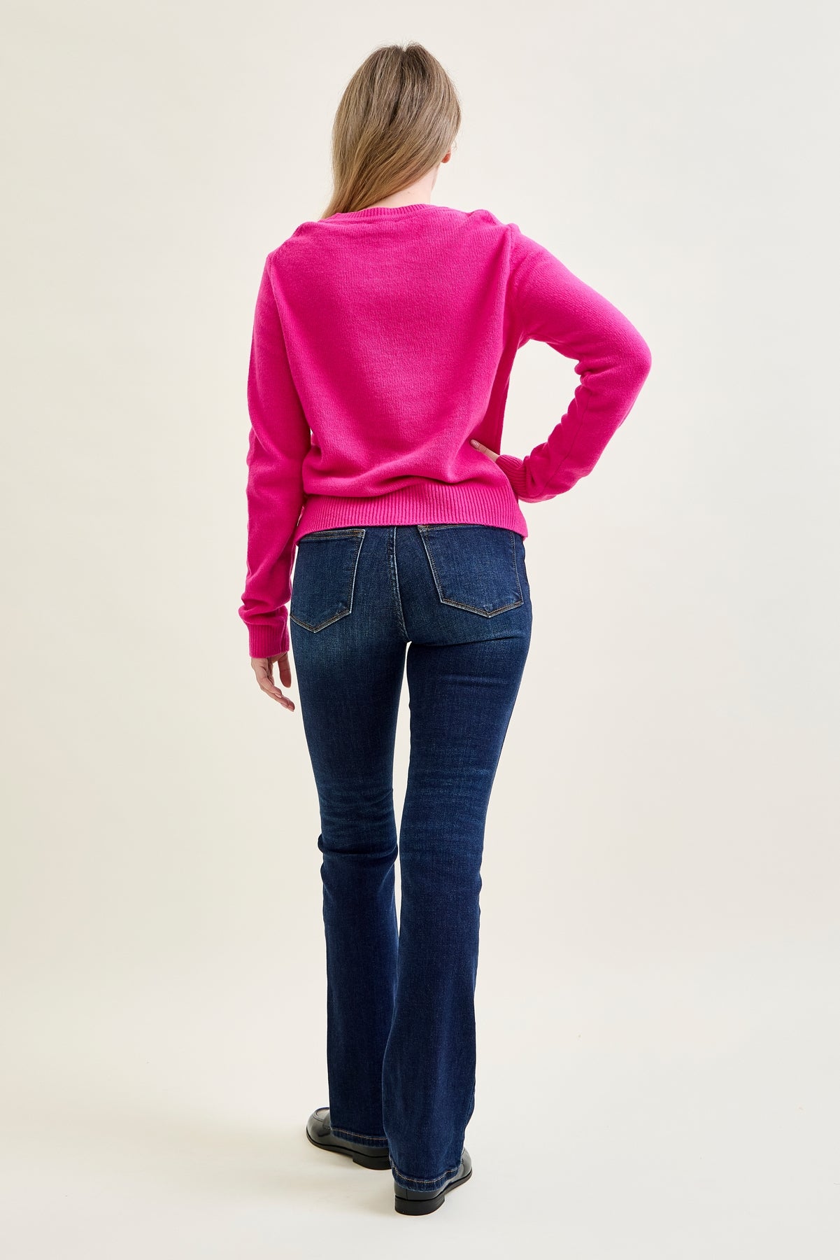 Daisy Dark Dream Mid Rise Bootcut