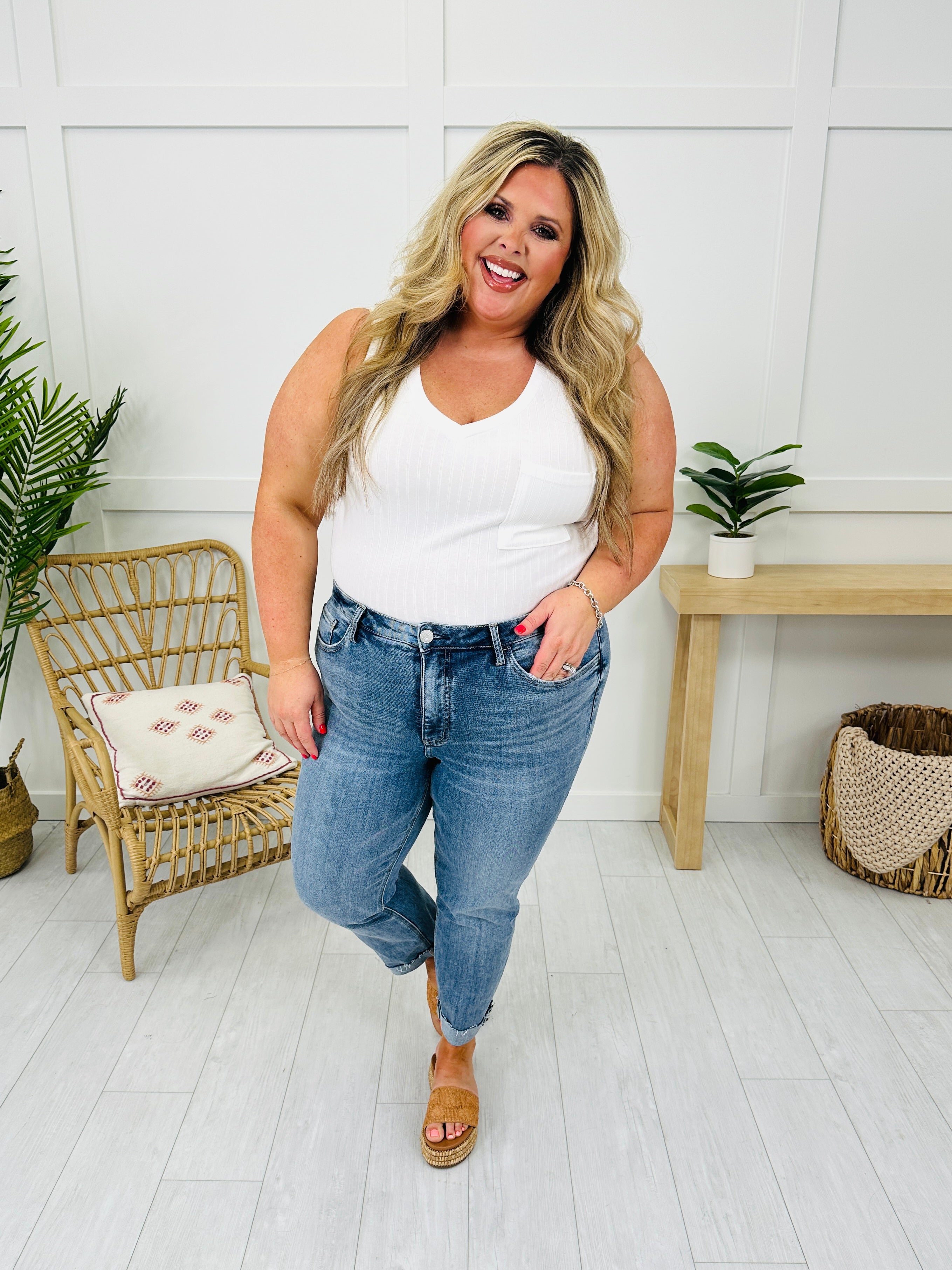 Stick With You Tummy Control Boyfriend Jeans