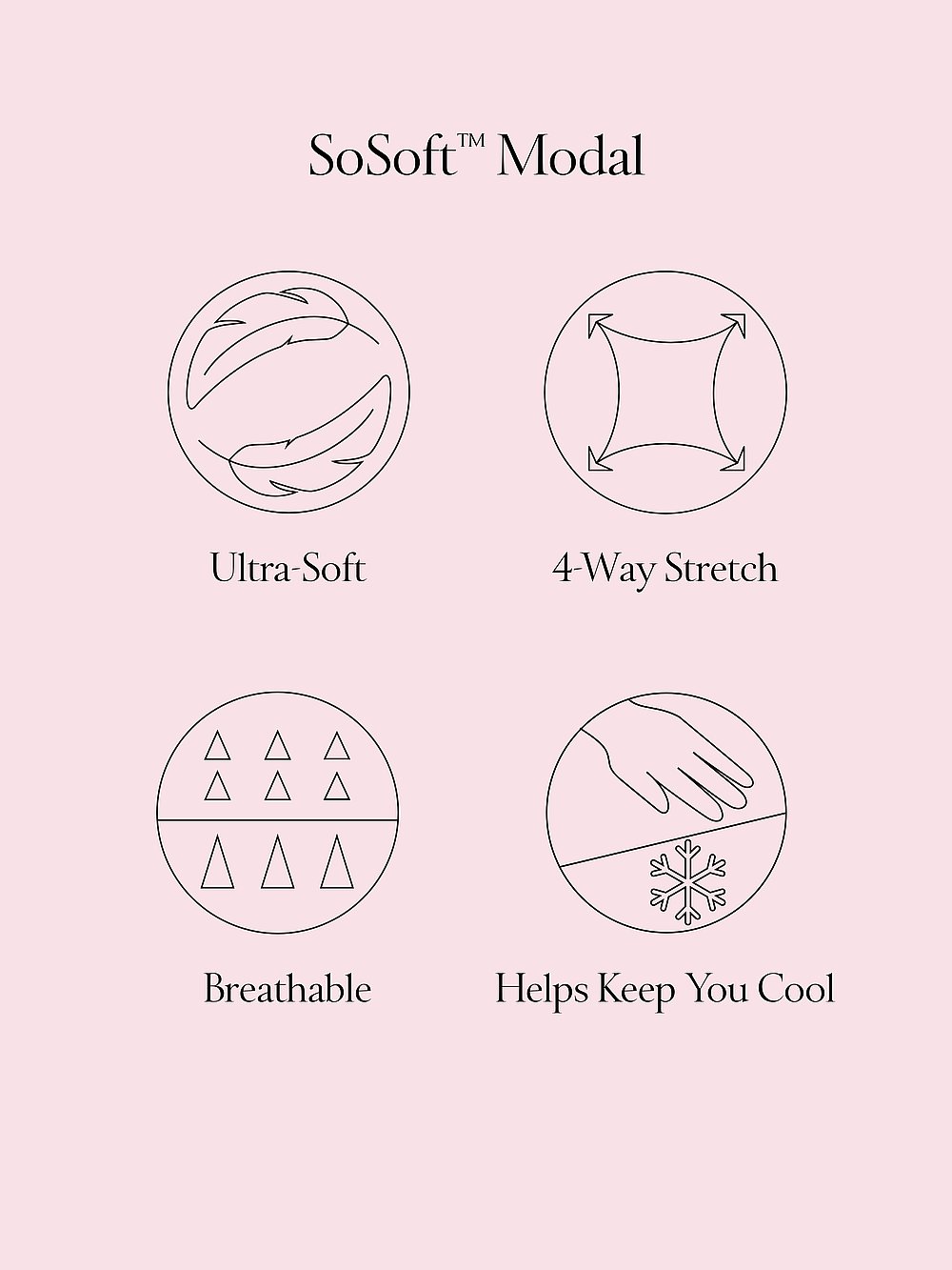 Modal Short Pajama Set Ballet Pink Floral