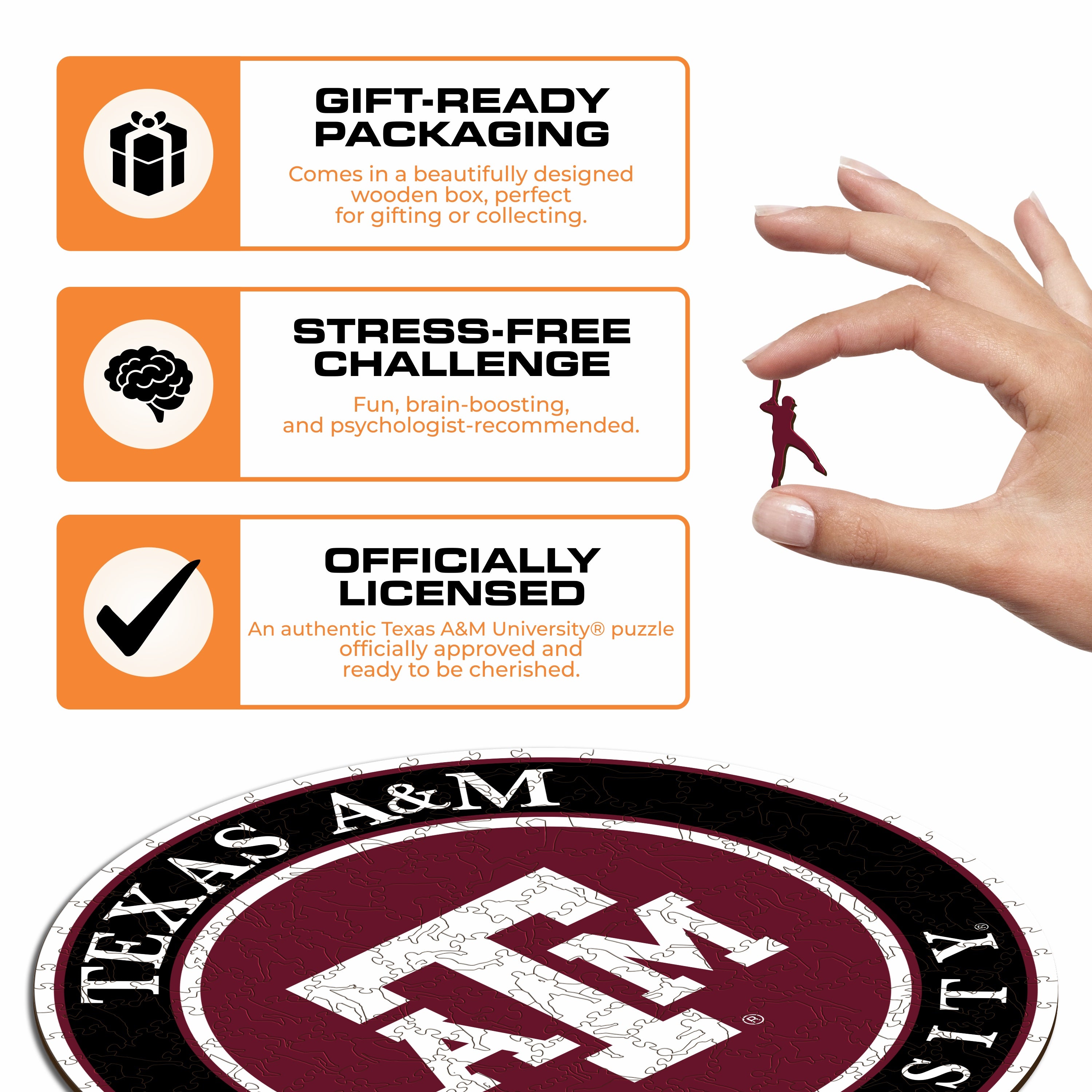 Texas A&M University - Wooden Puzzle