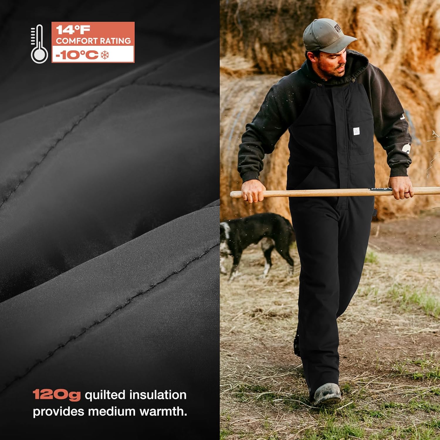 Men's Insulated Duck Bib Overalls